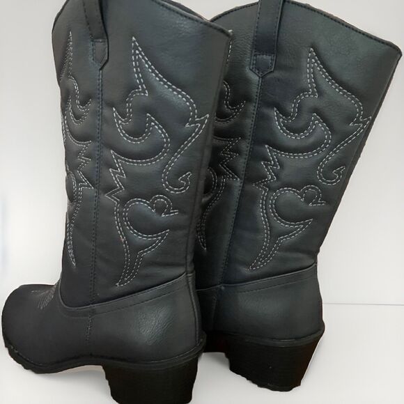 Charles Albert Women’s Tan Embroider YeeHaw Western Cowboy Boots Sze 7 Worn Once - Picture 2 of 5